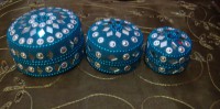 Conjunto de Três Caixinhas Azuis  - Indisponível